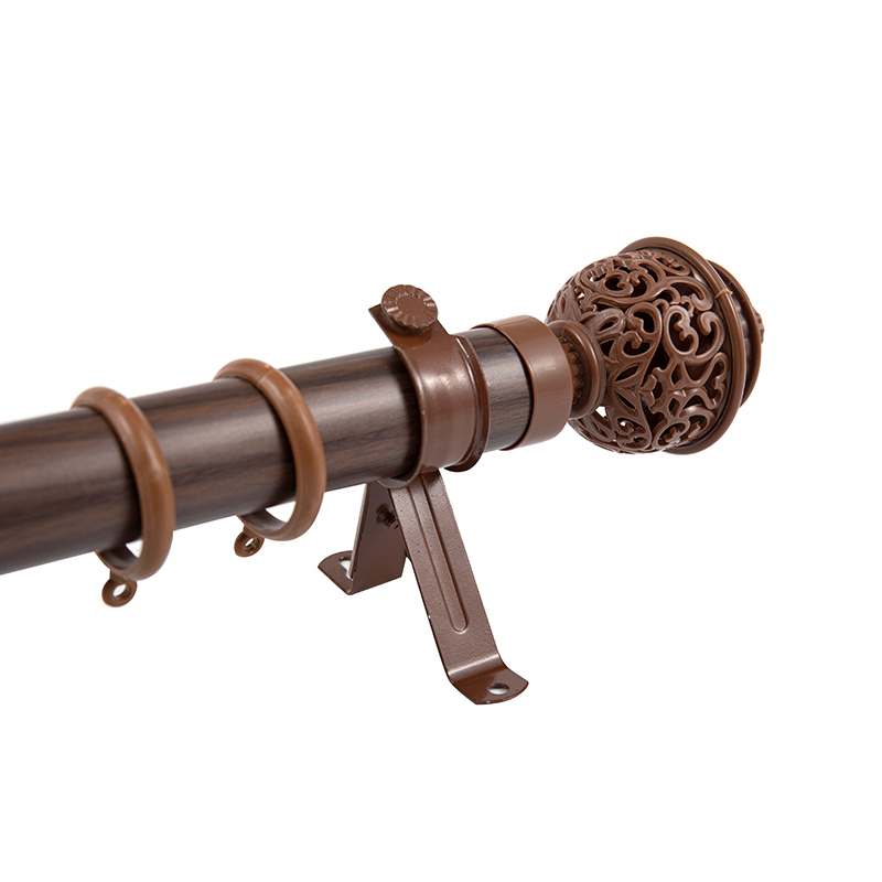 Wood Grain Sticker Curtain Rod