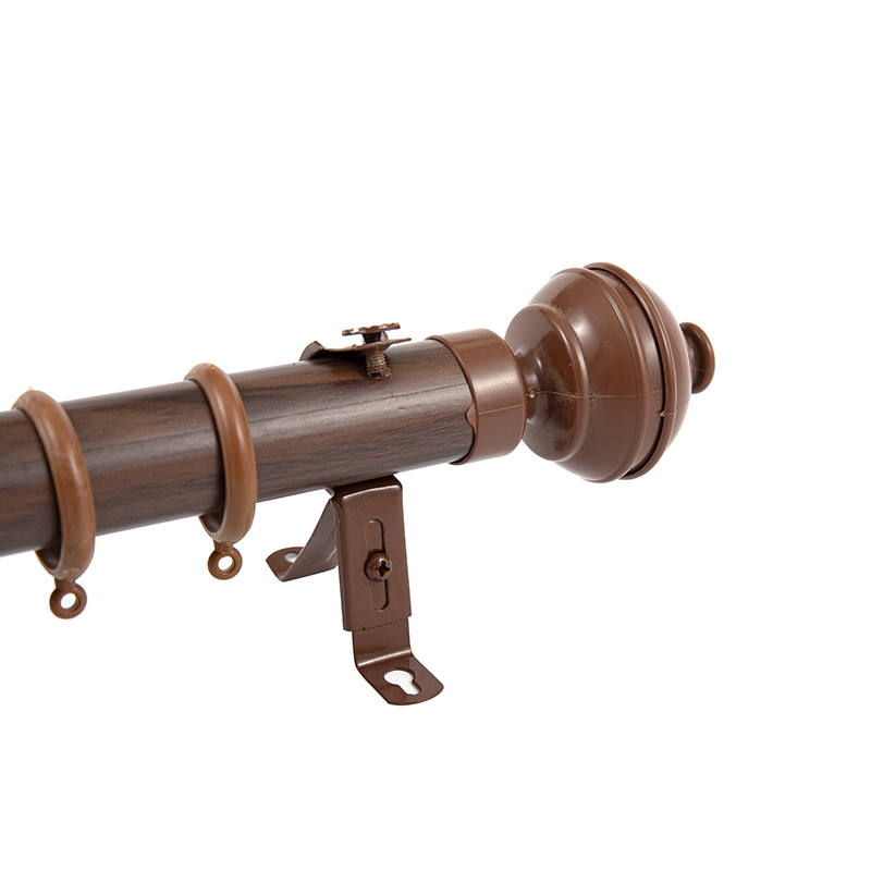 Wood Grain Sticker Curtain Rod
