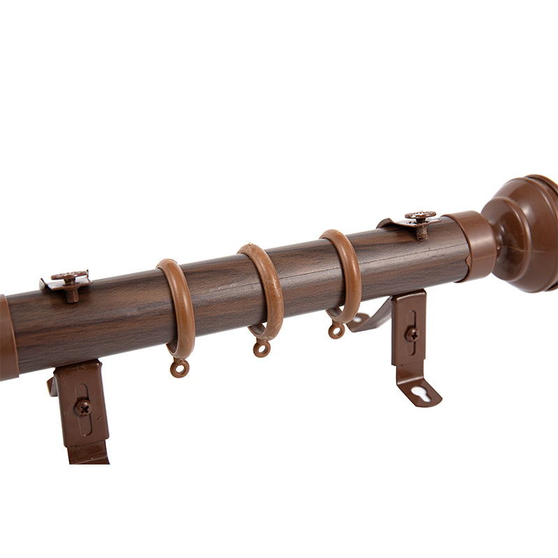 Wood Grain Sticker Curtain Rod