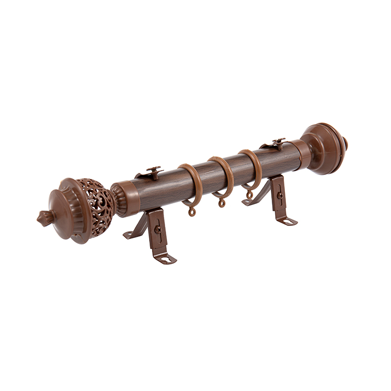 Wood Grain Sticker Curtain Rod