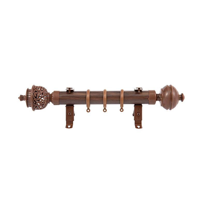 Wood Grain Sticker Curtain Rod