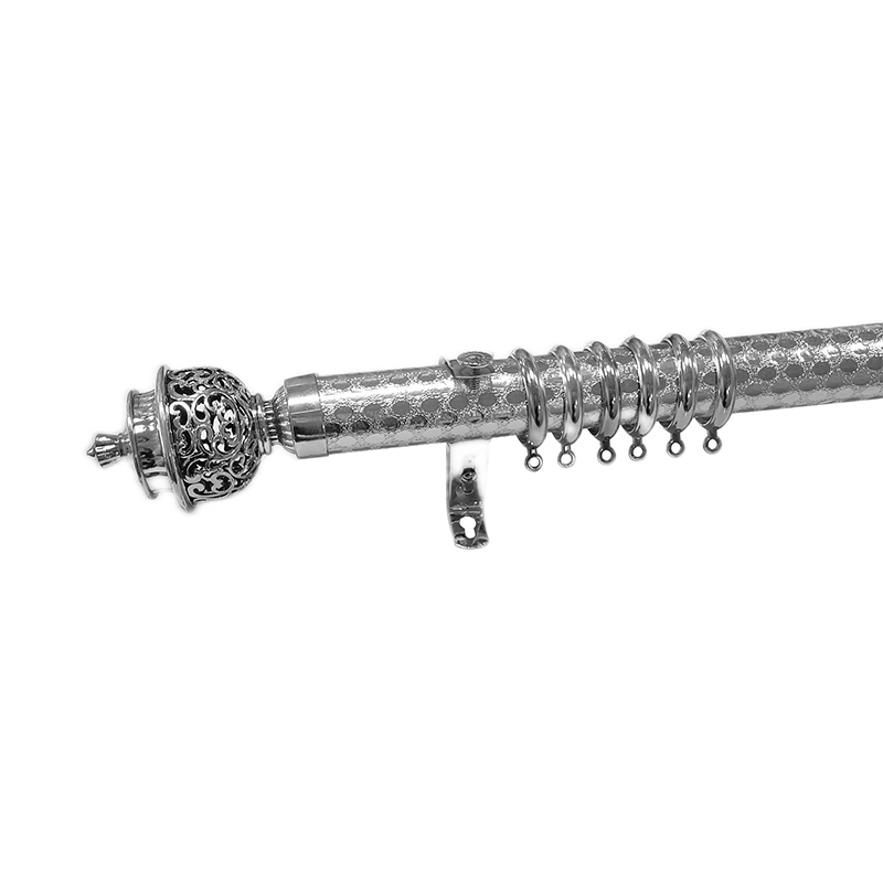Silver Sticker Curtain Rod