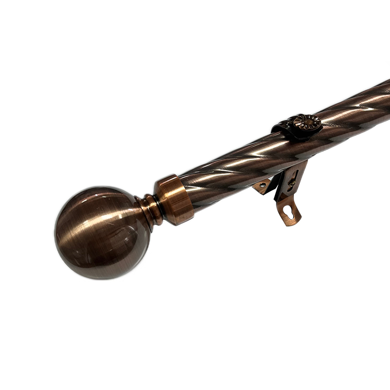 Twisted Iron Telescoping Curtain Rod