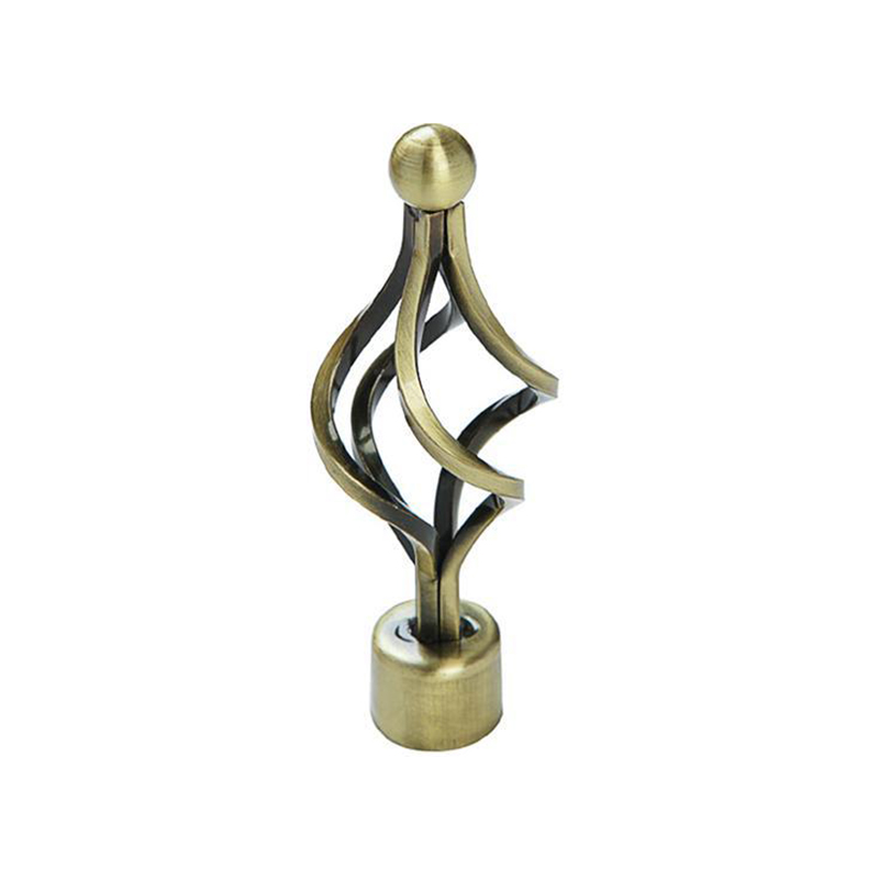 Iron four-wire twist Curtain Finial