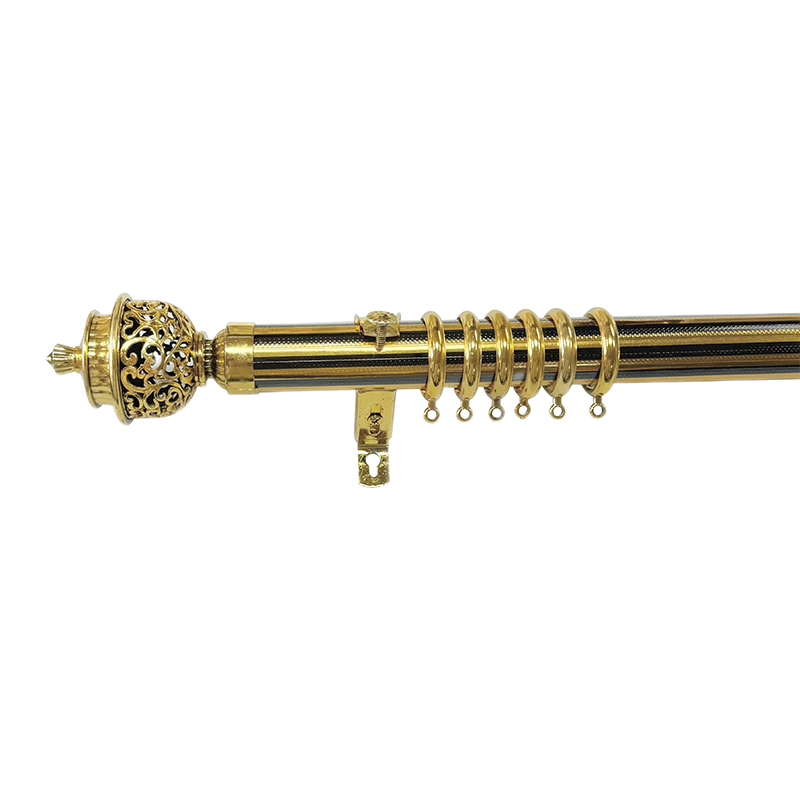 How Does the Two-Tone Fusion Technology of the Gold Curtain Rod Redefine Functional Interior Design?
